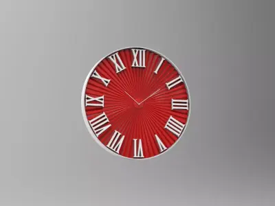 Wall clock 60 cm sun model 3D print model