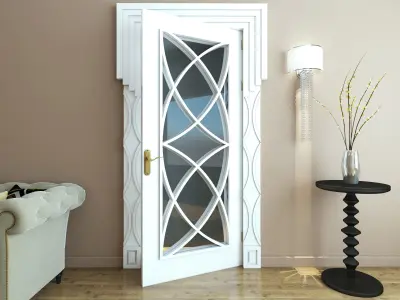 SET DOORS art deco style 3D model