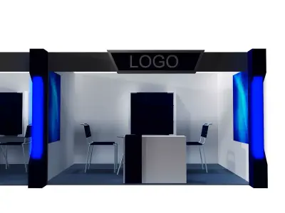  Booth Exhibition Stand a406e  3D model