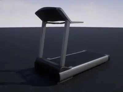 Treadmill Low-poly 3D model