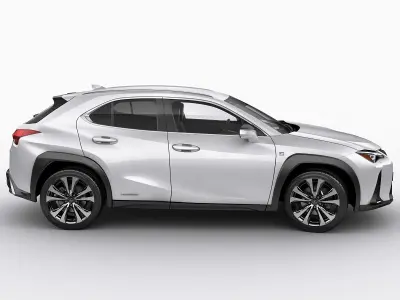 Lexus UX F-sport 2019 3D model
