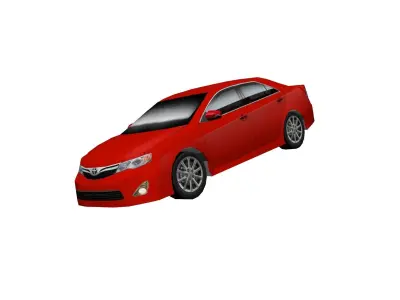 Toyota Camry US edition low poly Low-poly 3D model
