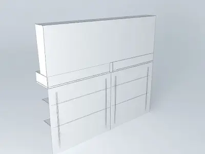 Kit 414 Panel Inclined Shelves By Alex Marques Free 3D model
