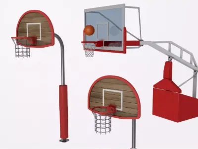Basketball Rim Collection 3D model