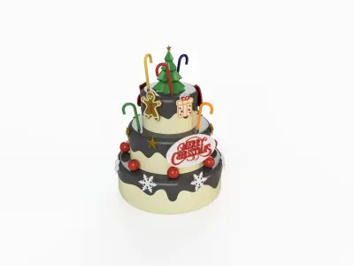 Christmas Cake 3D print model