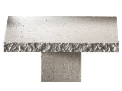 Orilla Coffee table Side table Engold rough rocky edge 3D model