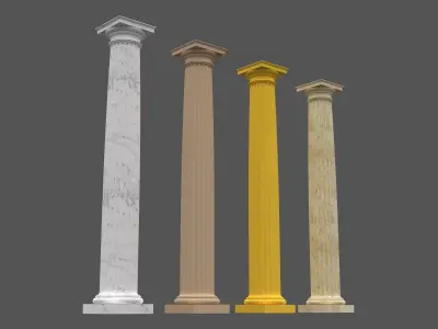 Corinthian Column 3d Model 06 3D model