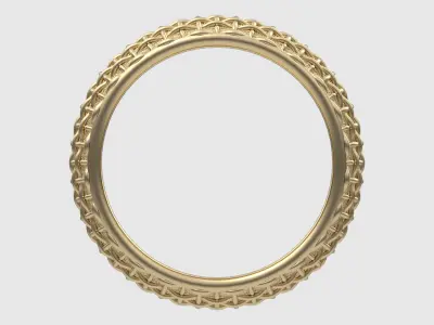 Intricate Woven Band Ring JDBCo 3D print model