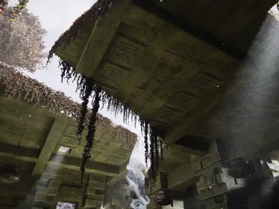 Ancient Palace Ruins scene Model Pack 3D model