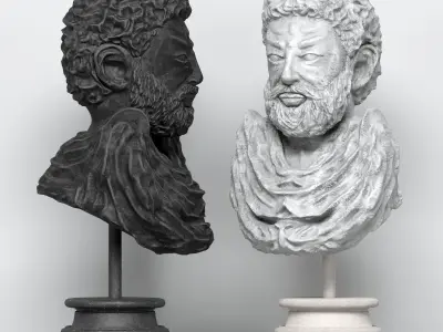 Decor Set Sculpture 23  3D model