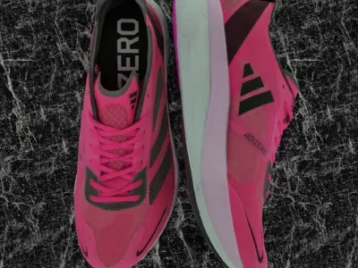 ADIDAS ADIZERO BOSTON 11 3D SHOES - PINK Low-poly 3D model