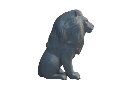 Lion statuette 3D model