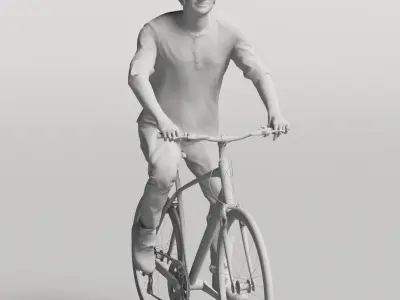 Humano Biking Man 0819 3D model