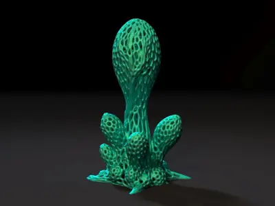 Alien plant 3D print model