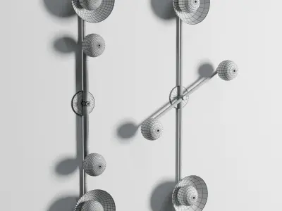 DIVISION WALL SCONCE Low-poly 3D model