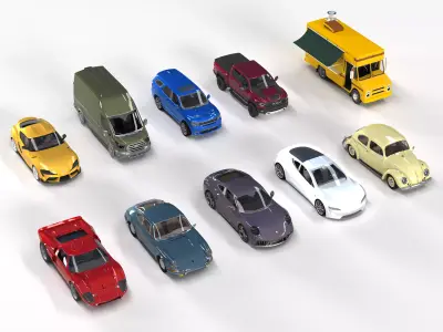3D Printable Cars Collection 3D print model