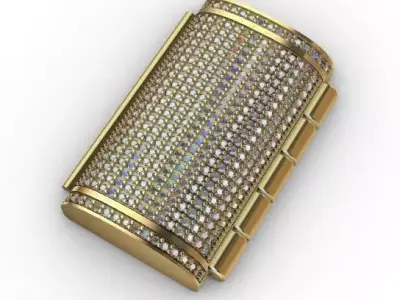 Lock bracelet clasp  3D print model