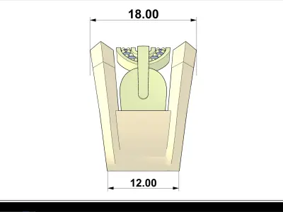 ROWS FACCET RING NIMA  Free 3D print model