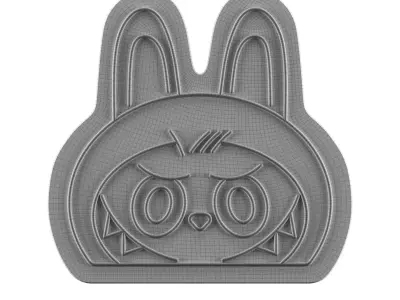 Labubu Neon Sign 3D model