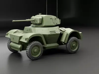Daimler Armored Car MKI 3D model