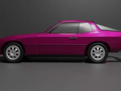 Unlicensed 80s Sports Car  3D model