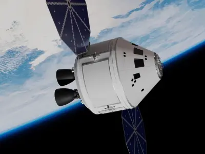 Crew Exploration Vehicle Space Capsule CEV Low-poly 3D model