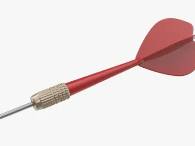 Red Dart Low-poly 3D model