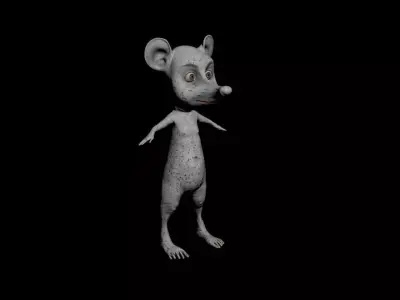 Karekter model 3d animasyonlu 3D model