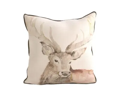 Voyage Cushion Piped Pillow 3D model