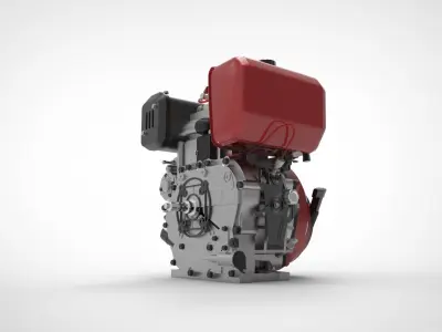 motor diesel portable 3D model