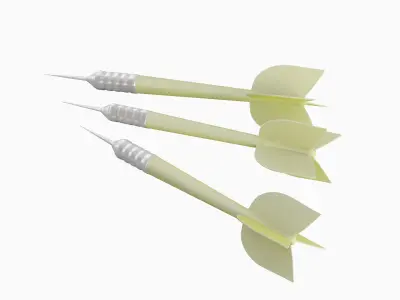 Dart 03  Low-poly 3D model