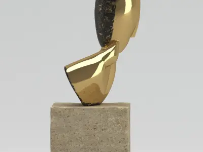 Constantin Brancusi Sculpture 3D model