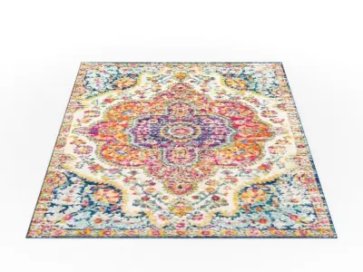 Carpet rug Low-poly 3D model