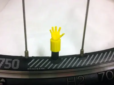 Car Truck Bike Van Tire Tyre Wheel Valve Stem Caps Cover Hand 3D print model