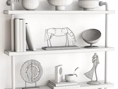 Decorative Set 12 3D model shop