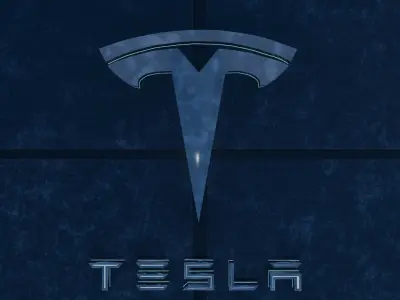 Sci-Fi Car Brand Logo 3D Render Cyberpunk Style Automotive Logo  Low-poly 3D model