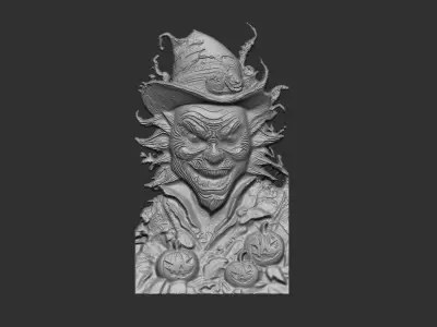 joker wall decor cnc  3D print model