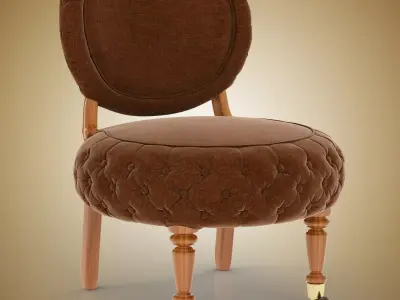 Barrio Puff Chair 3D model