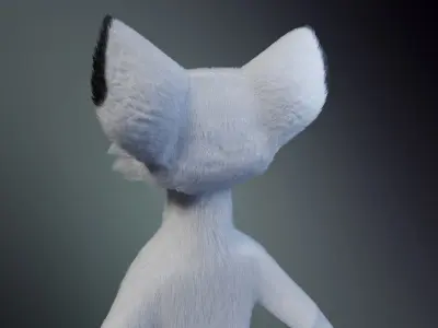 Sophia Anthro Arctic Fox 3D model