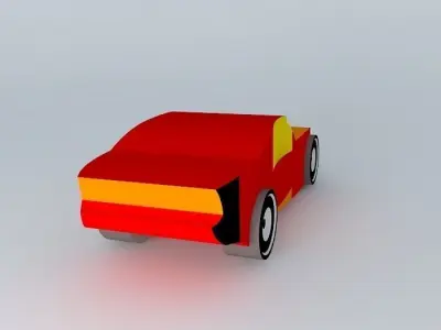 auto paper car Free 3D model