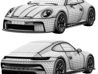 Porsche 911 GT3 Touring 3D model