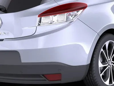 Renault Megane 3door 2016 VRAY 3D model