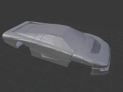 Dodge Turbo interceptor The Wraith movie 3D print model