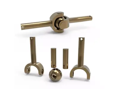 3D Kinetic Coupling 3D print model