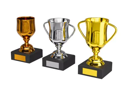 3 Trophy 3D model
