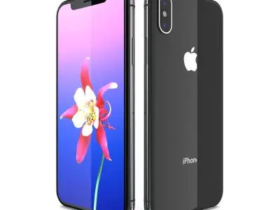 Apple iPhone X - iPhone 10 - Space Gray 3D model