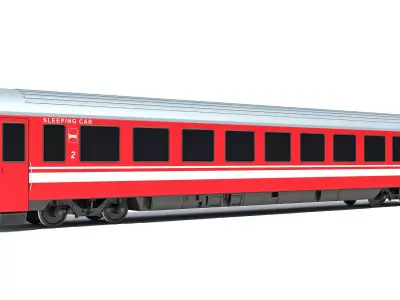 Sleeping Car 3D model