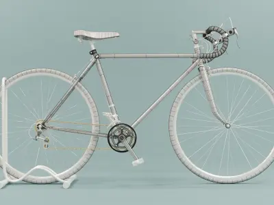 The Race Bicycle 3D model