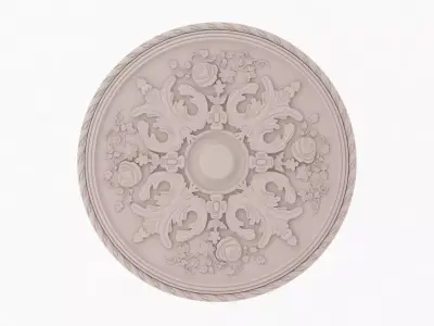 Classic Ceiling Medallion 36 3D model