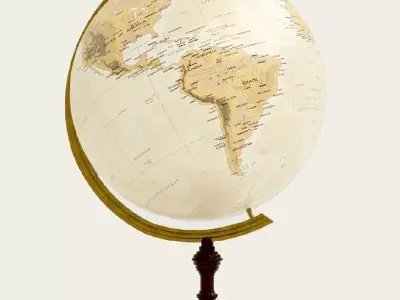 Decorative World Globe 3D model